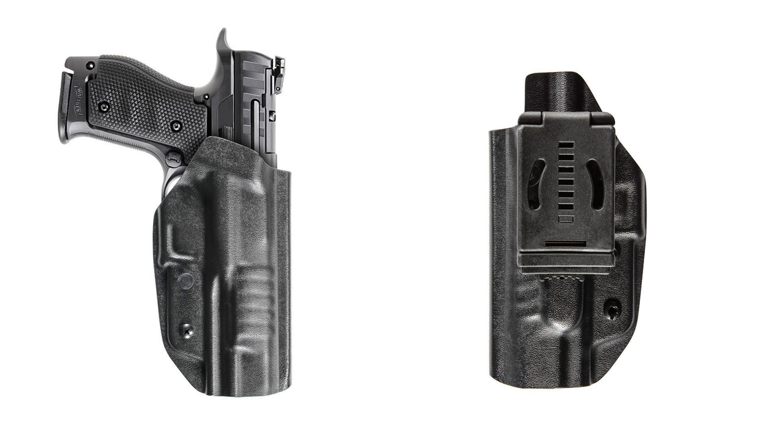 The Walther Q4 Steel Frame and the Q5 Steel Frame models. Semi-Automatic Leather  Holster(OWB)