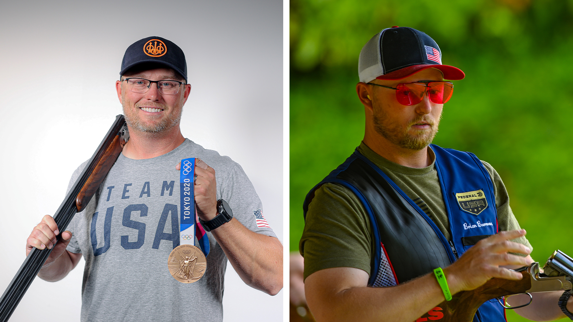 Brian Burrows with medal