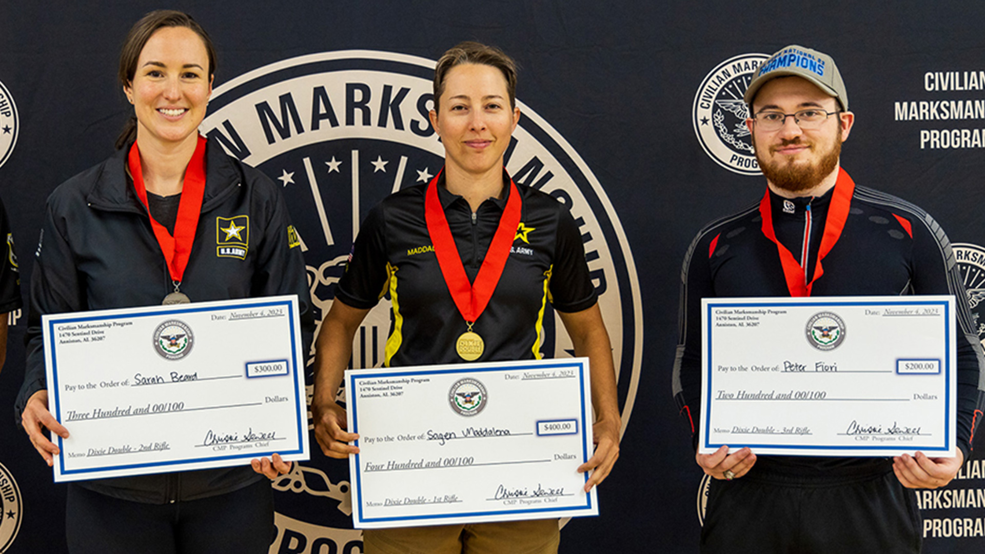 Open rifle competitors