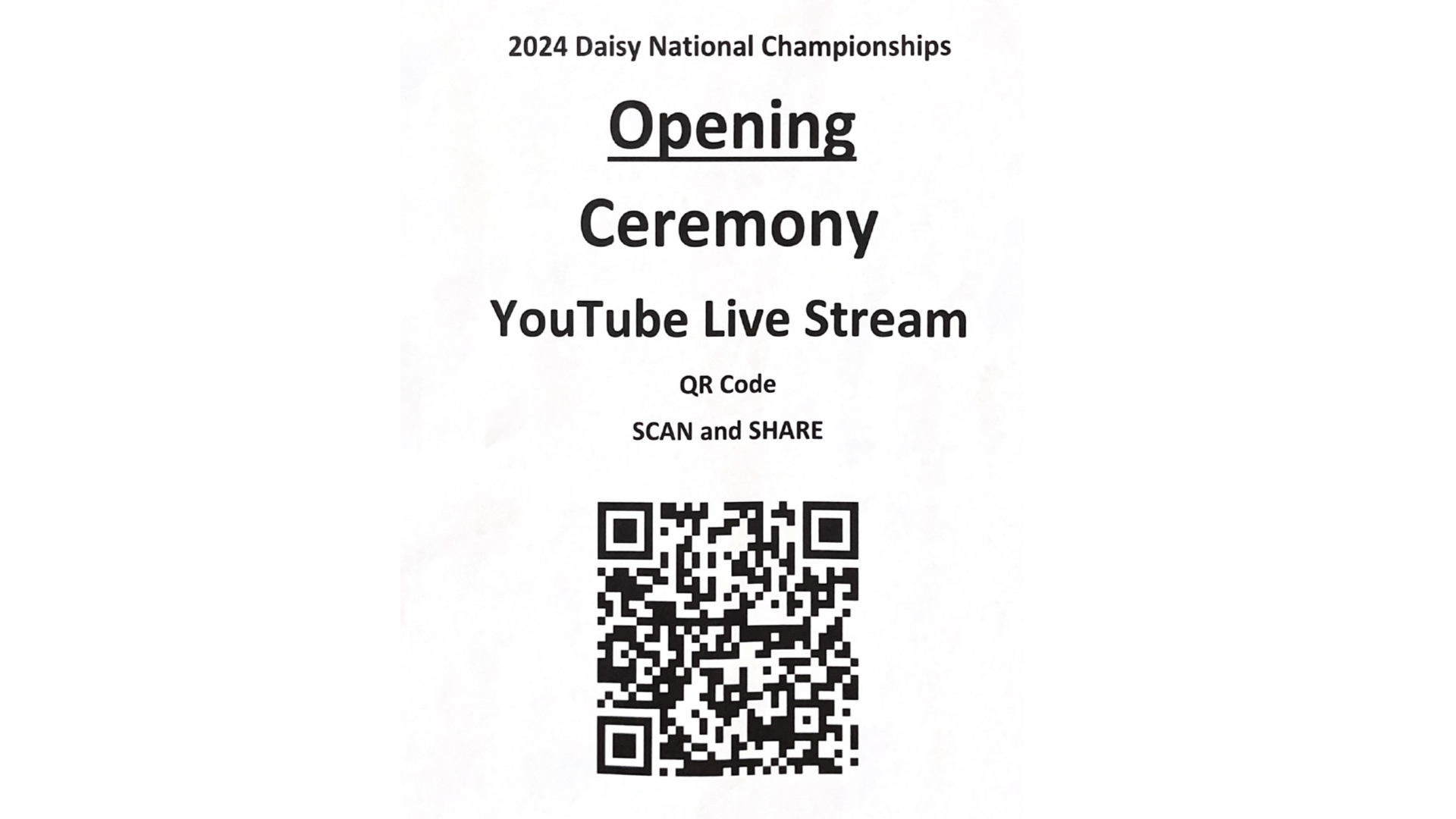 2024 Daisy BB Gun Nationals live stream QR code