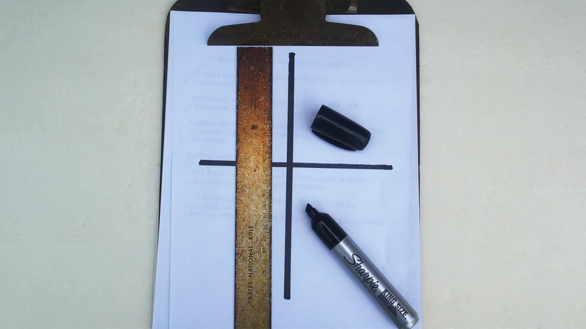 Crosshair target DIY for load testing