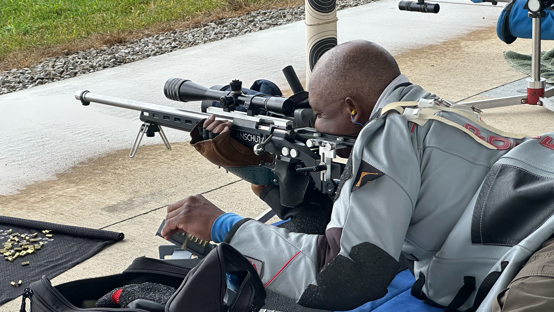 Smallbore rifle shooter