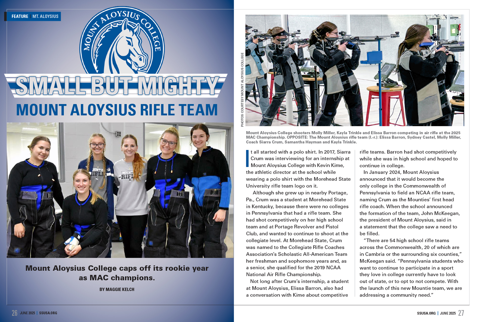 Mount Aloysius Rifle Team