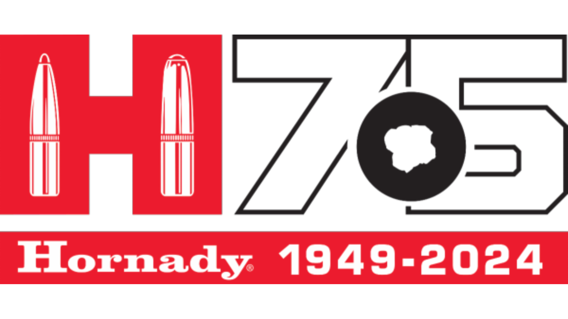 Hornady 75th anniversary logo
