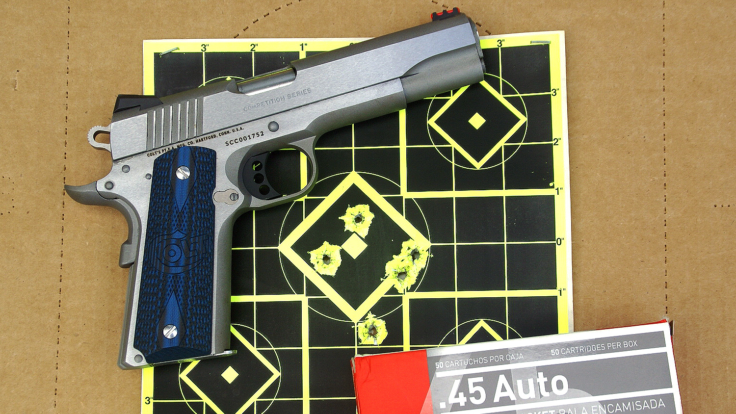 Colt Competition Pistol .45 group