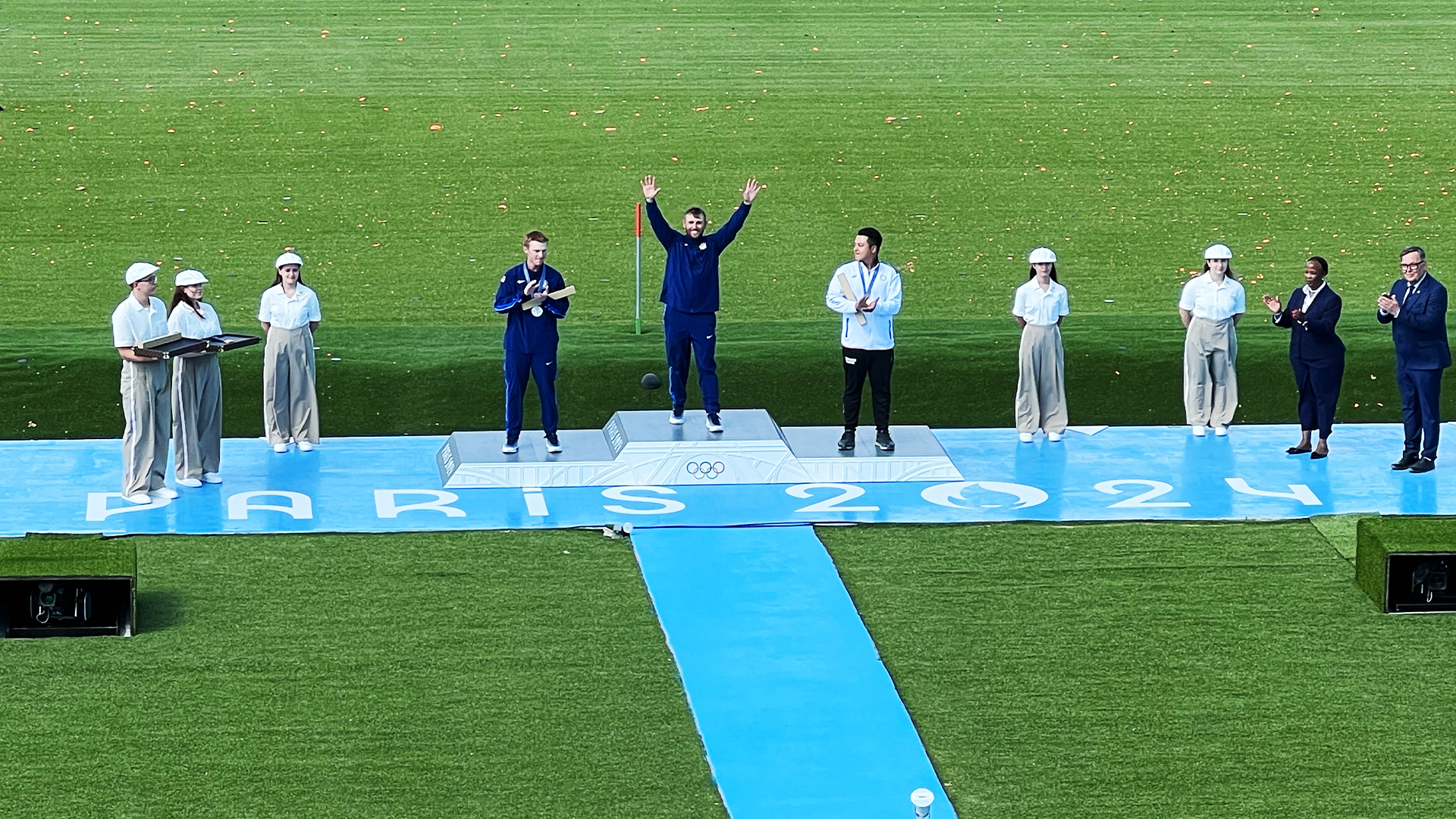 Olympic medal ceremony