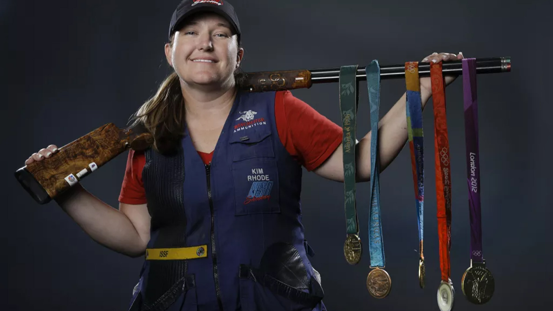 Kim Rhode with medals