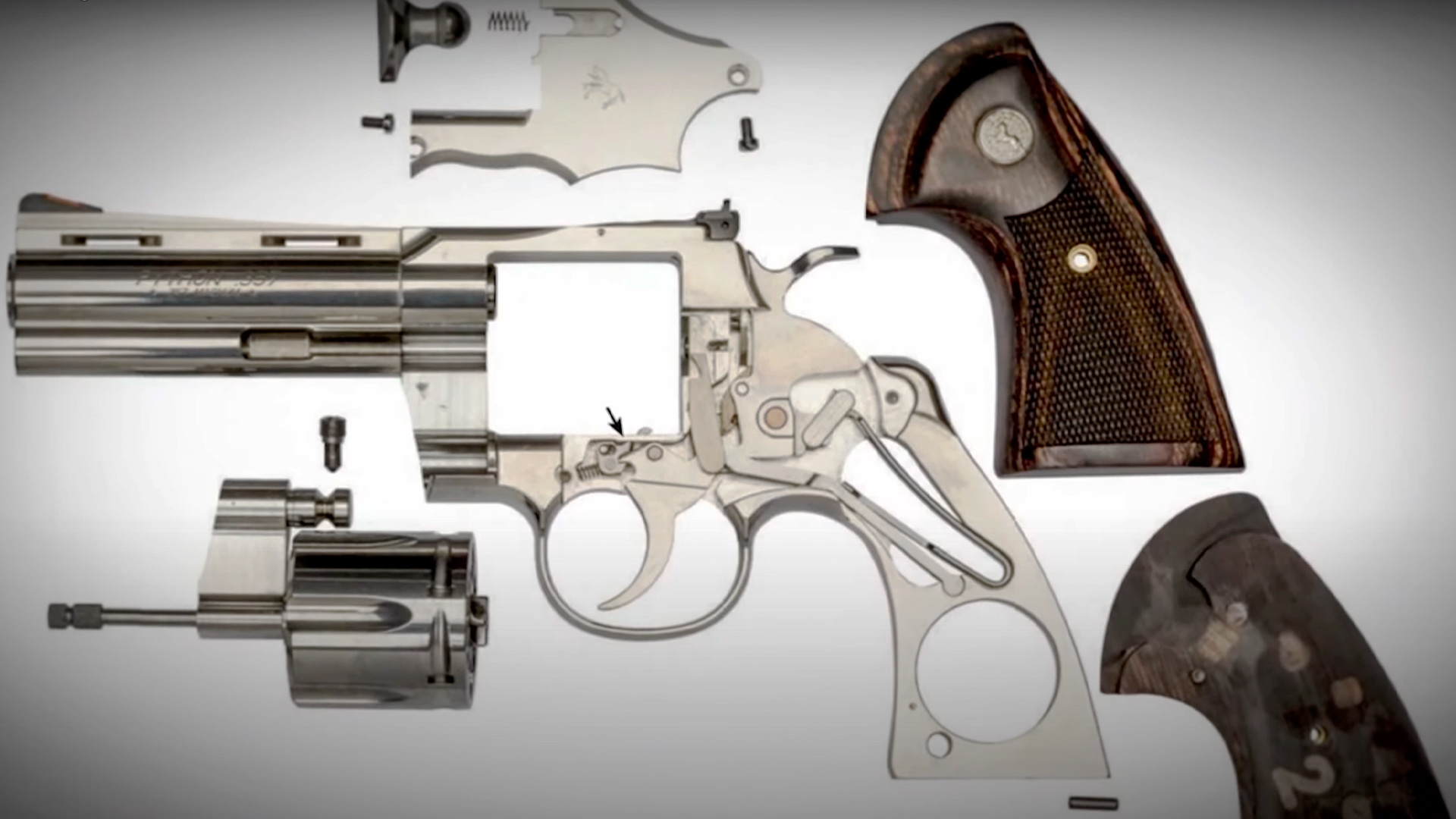 Colt Revolver exploded view