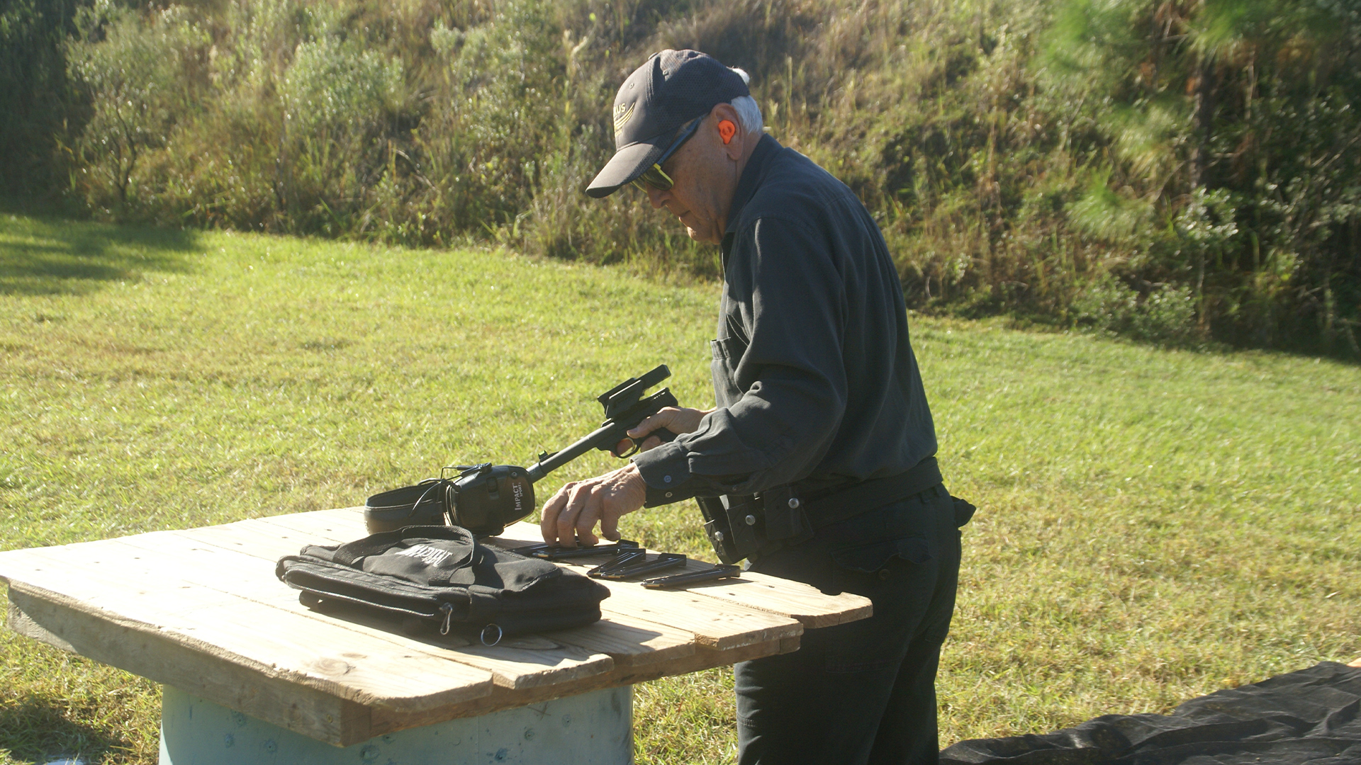 Steel Challenge magazines &amp; table