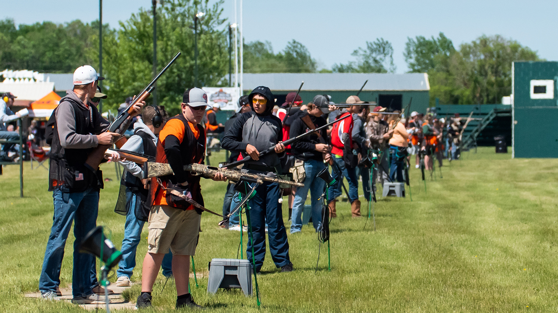 Student-athletes on firing line