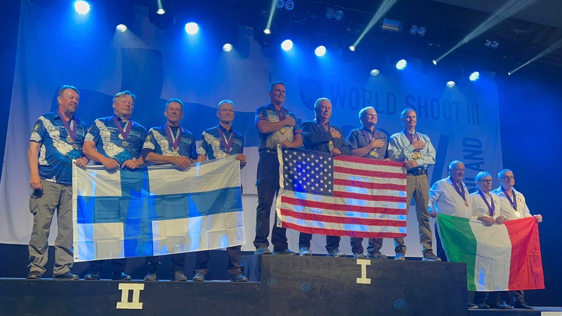 U.S. Super Senior team at 2024 IPSC Rifle World Shoot Finland