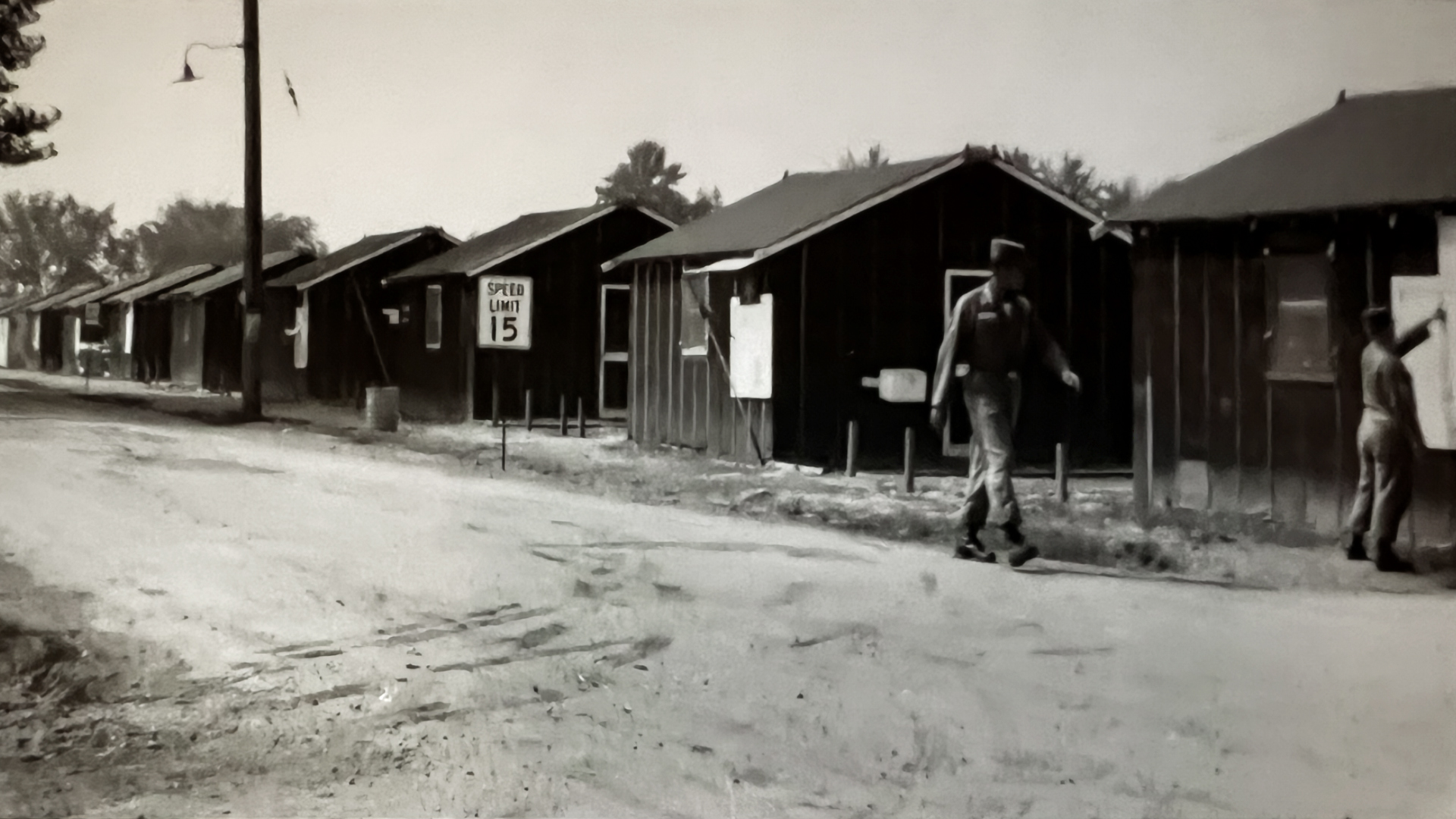 Camp Perry huts after WWII