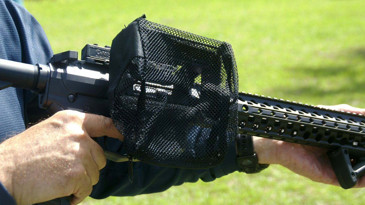 Tactical Rifle Cartridge Shell Pouch Brass Catcher Quick Unload