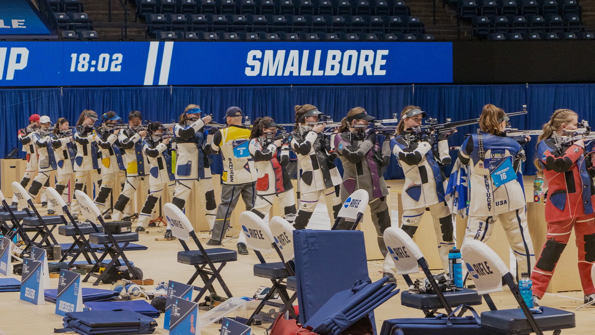 Smallbore rifle competitors