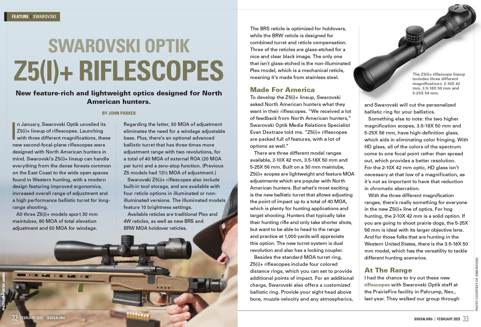 Swarovski Z5(i)+ scopes