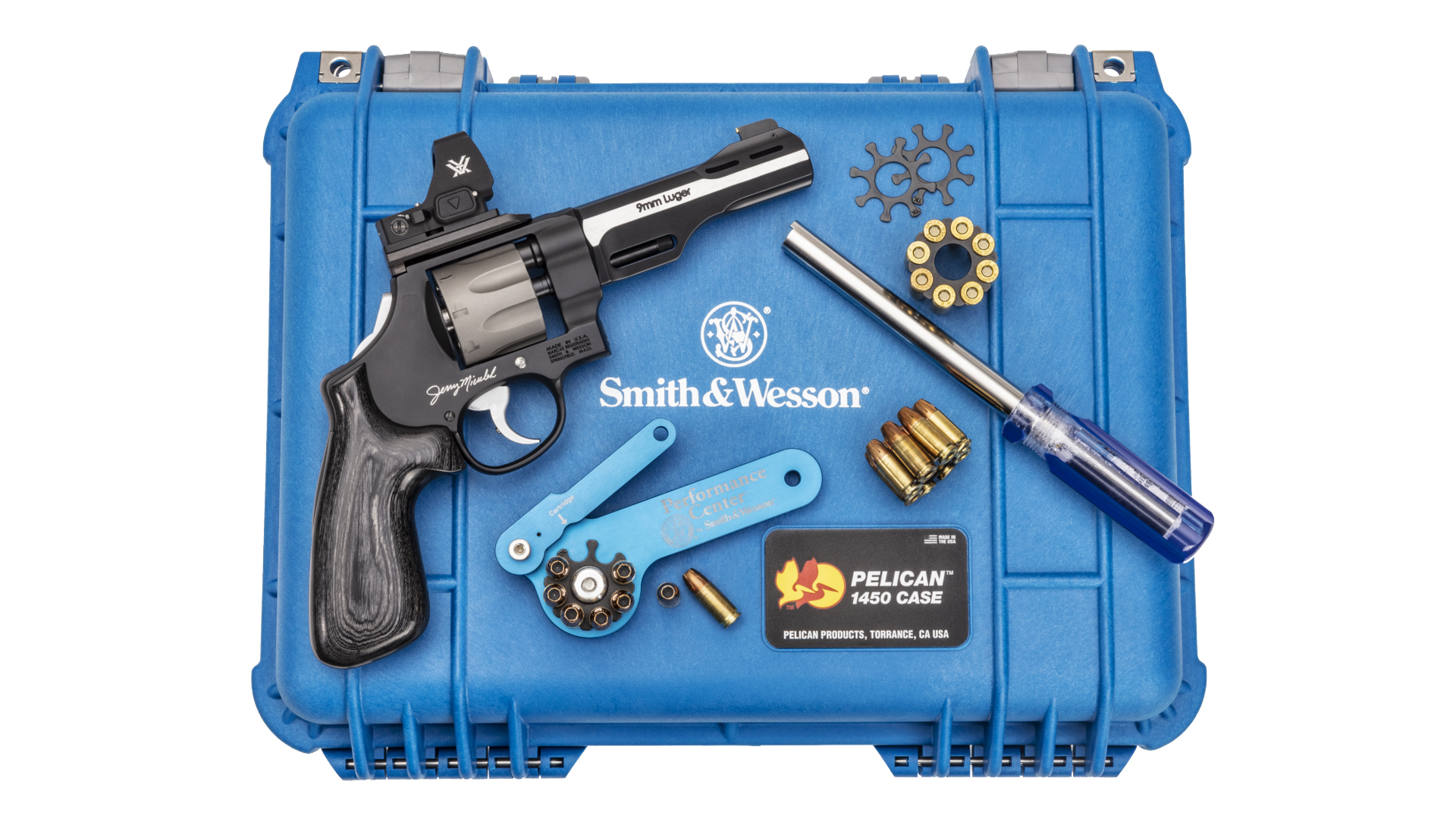 S&amp;W Jerry Miculek M327 WR revolver &amp; accessories