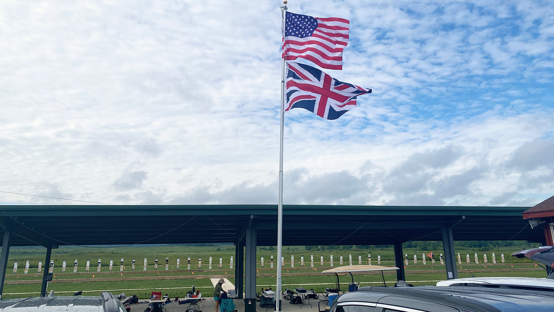 Flags at Camp Atterbury