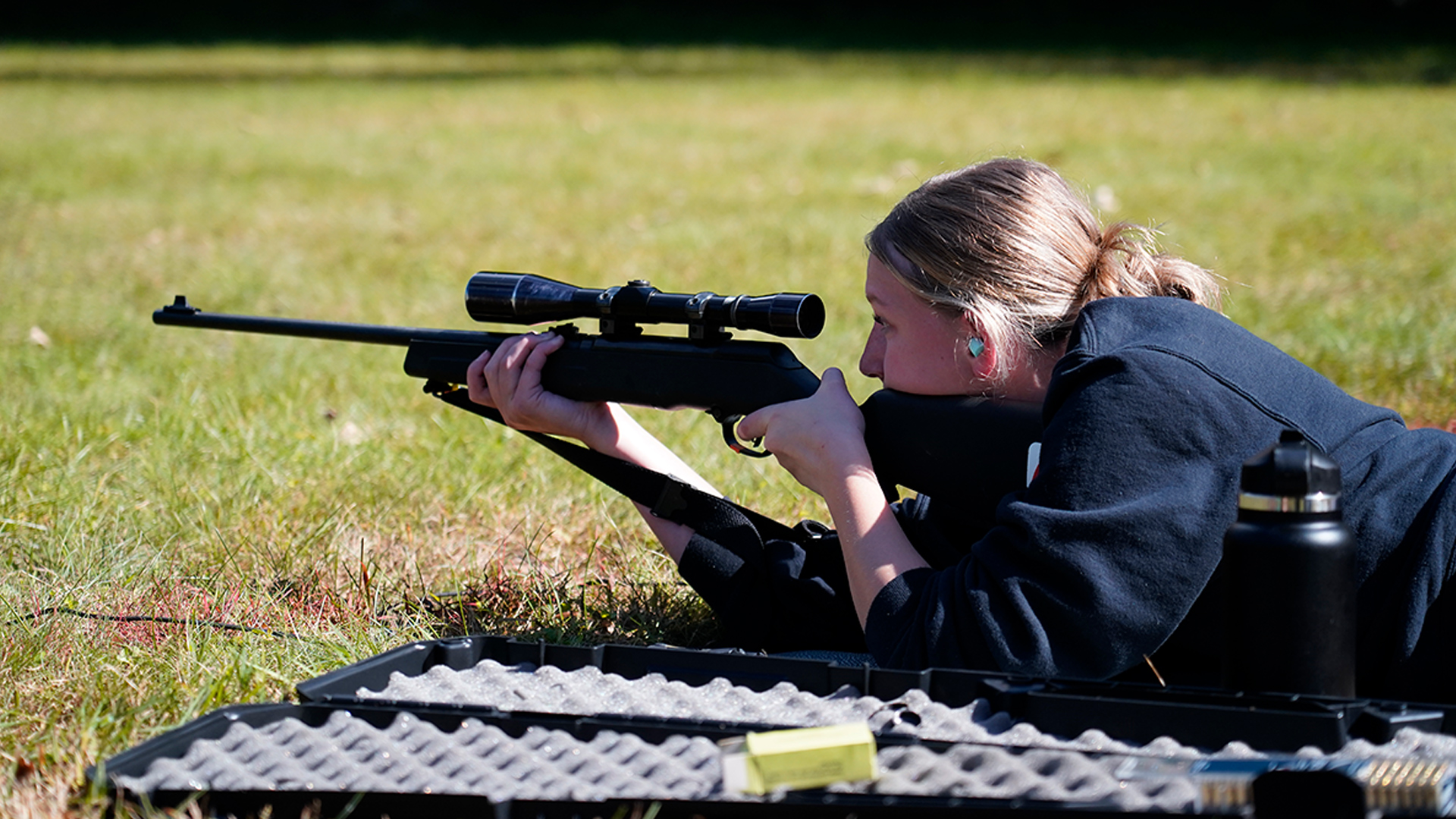 Rimfire rifle shooter