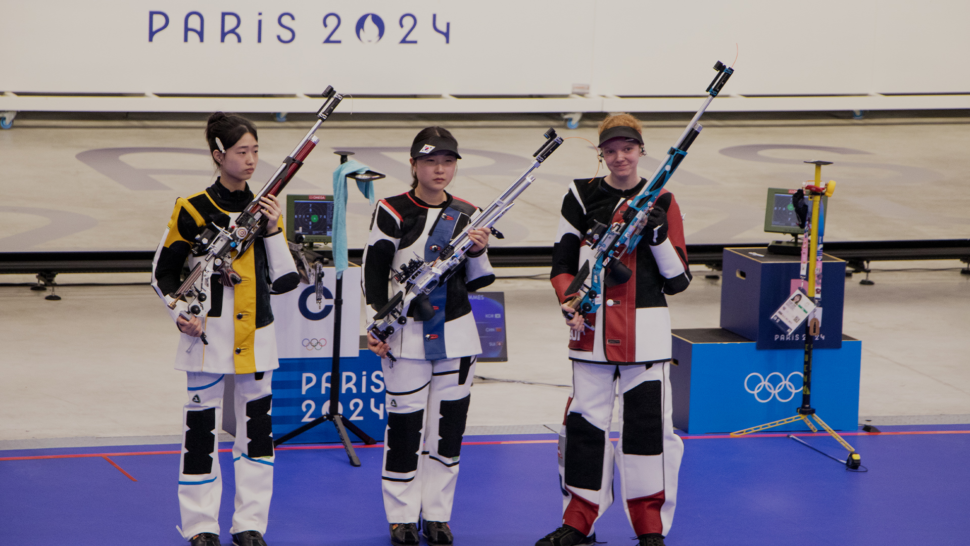 Top three Women&#x27;s 10m Air Rifle shooters