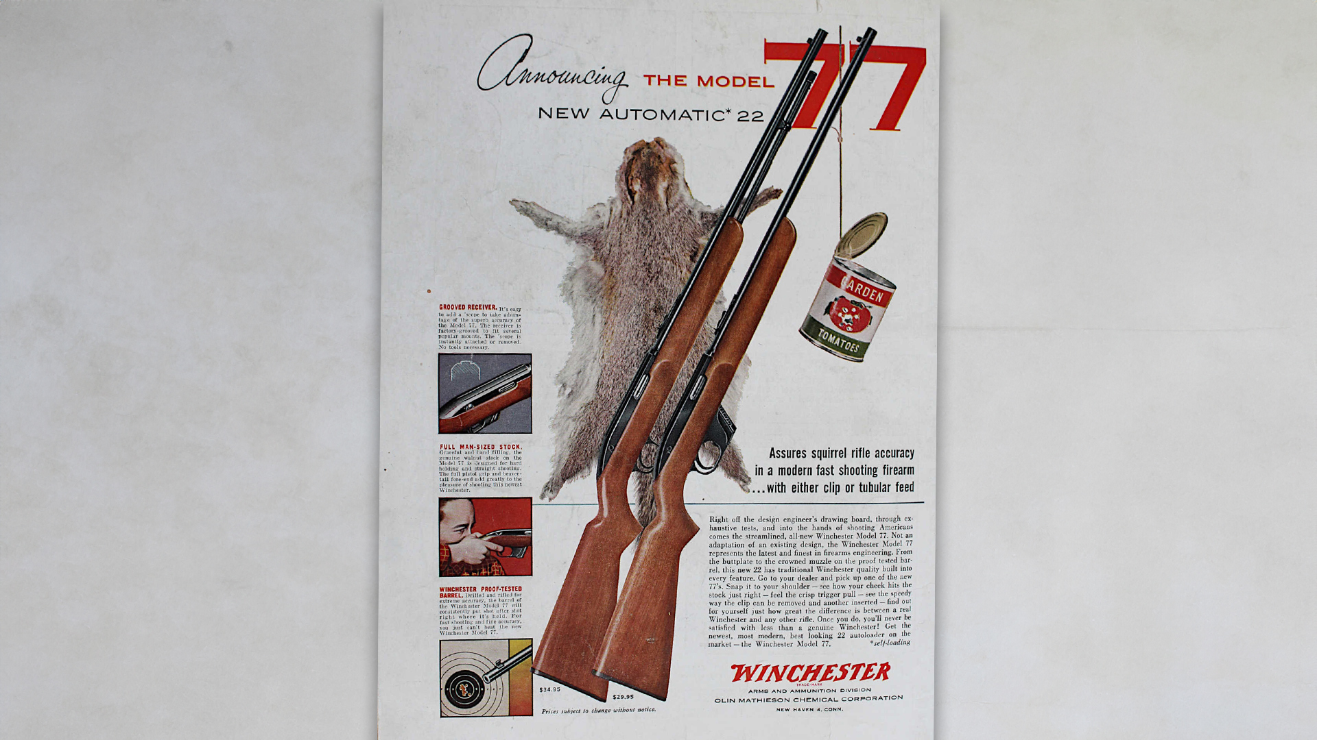 Winchester Model 77 ad