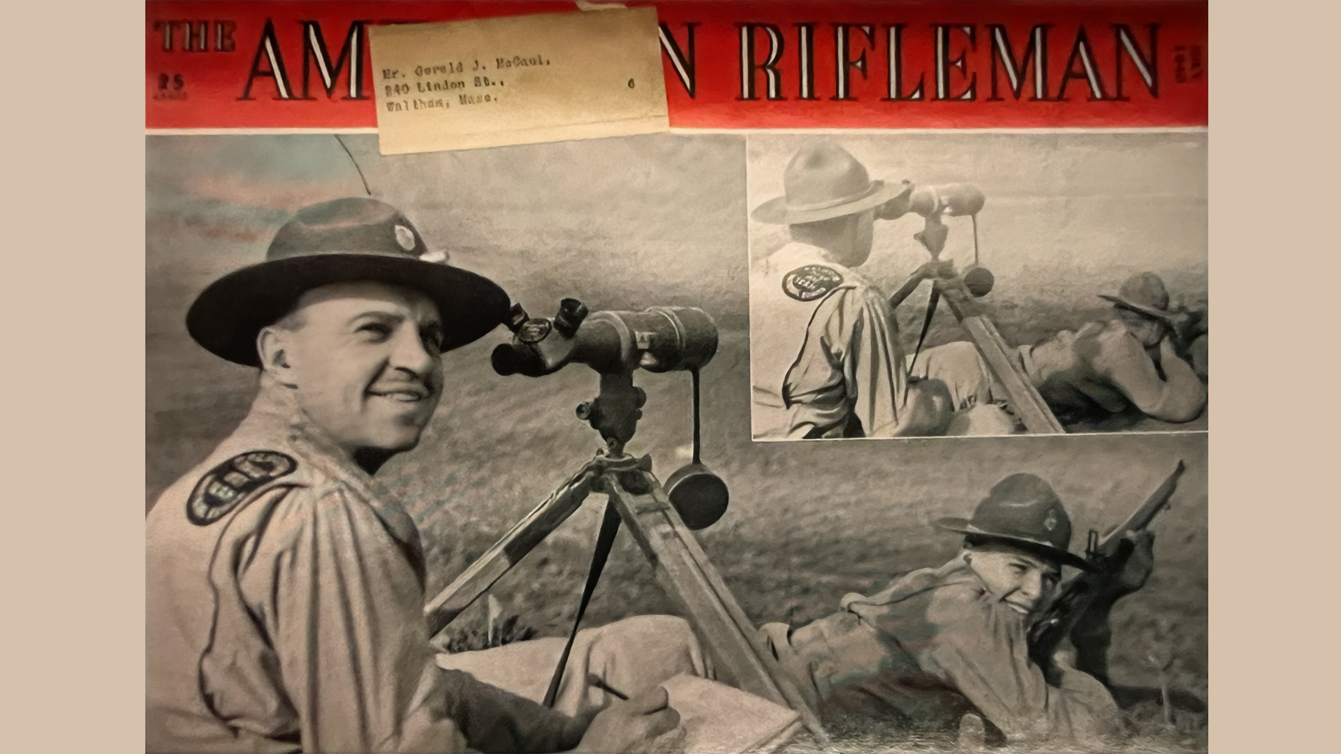 American Rifleman cover, July 1940