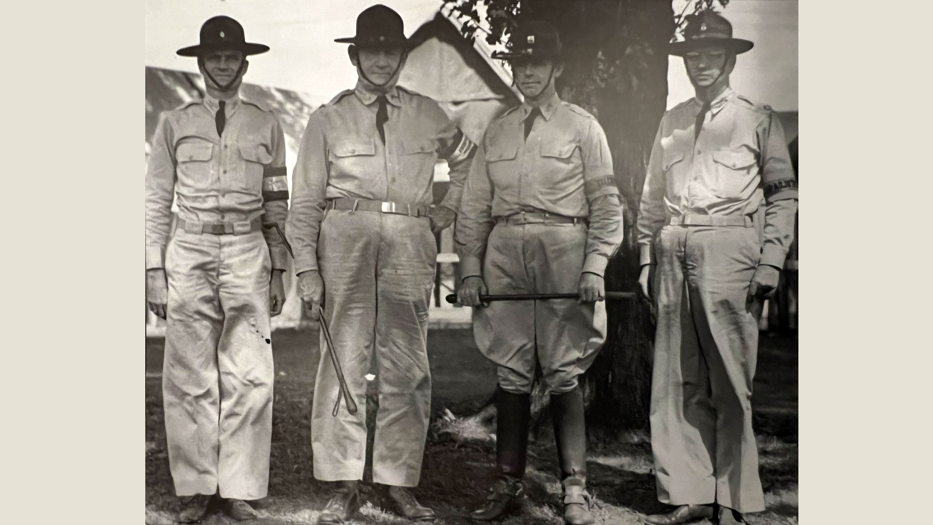 Maj. G.G. Parks, Col. F.C. Endicott, Col. O.S. Wood &amp; Maj. P.R. Hudson