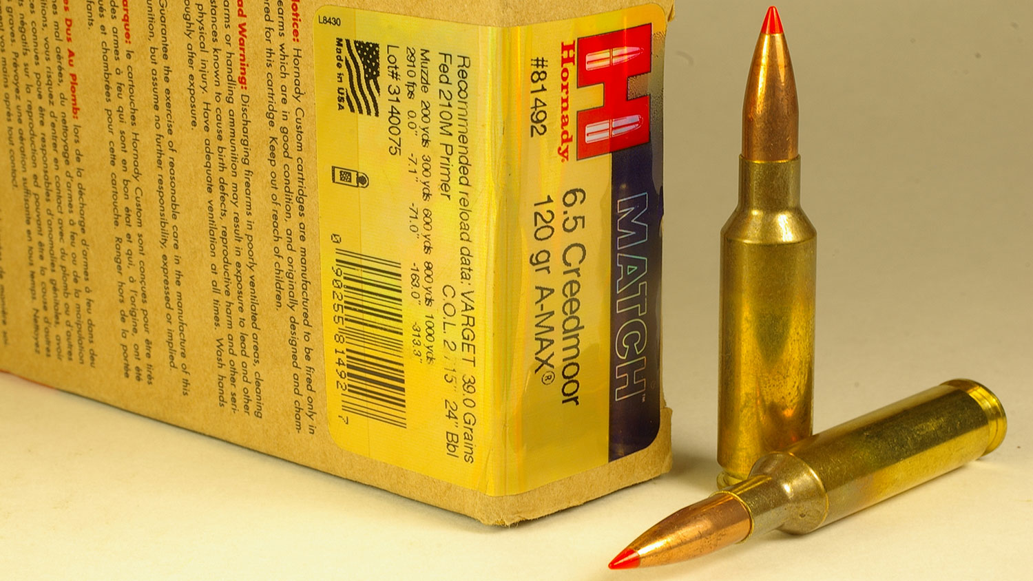 Hornady 6.5 Creedmoor load