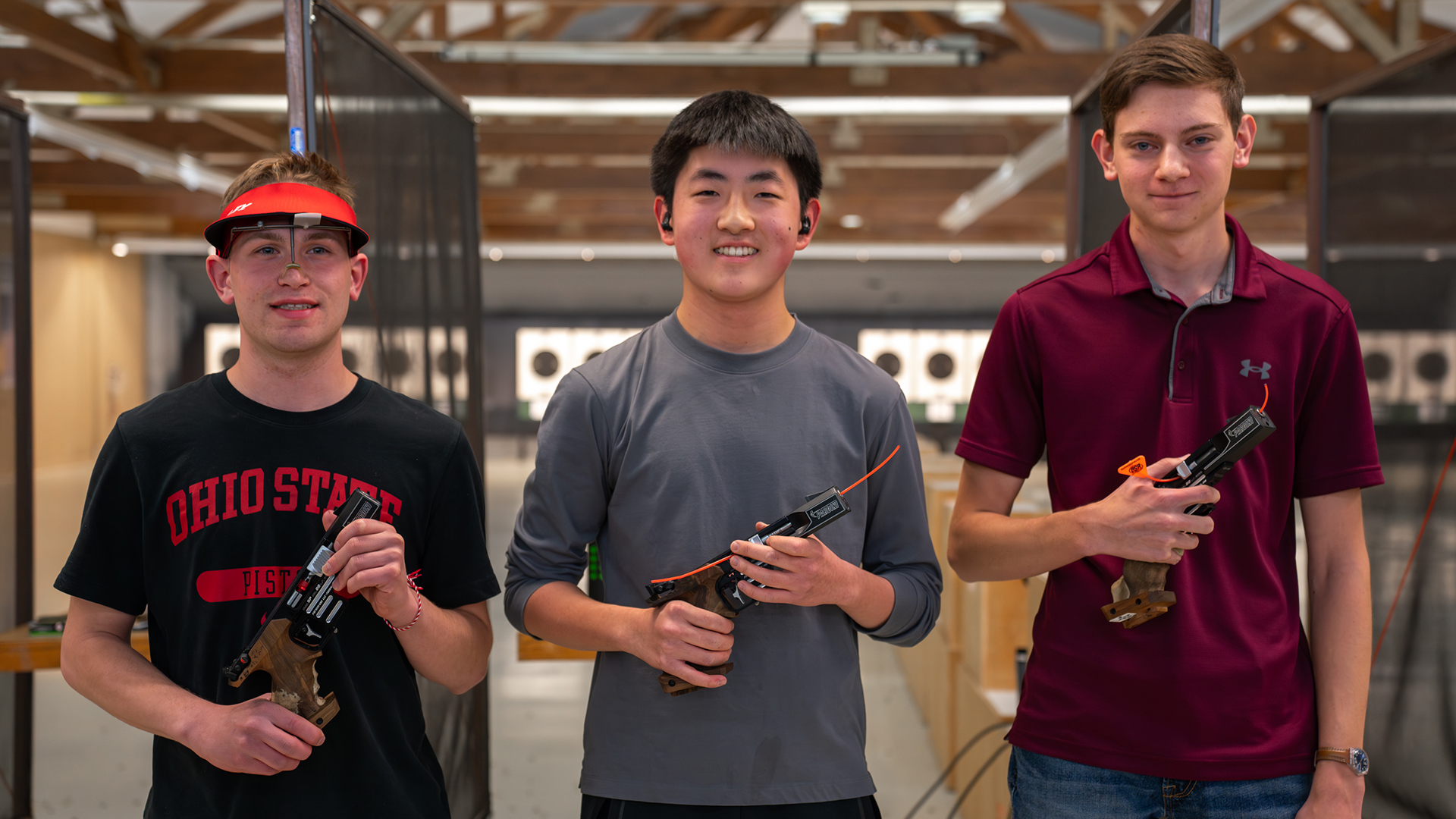 Men’s 25m Sport Pistol podium